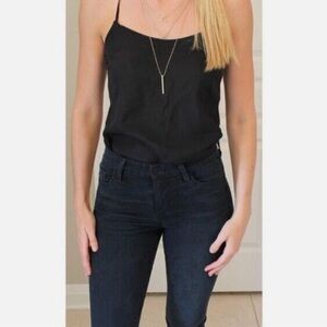 J. Crew Black Racerback Silky Cami